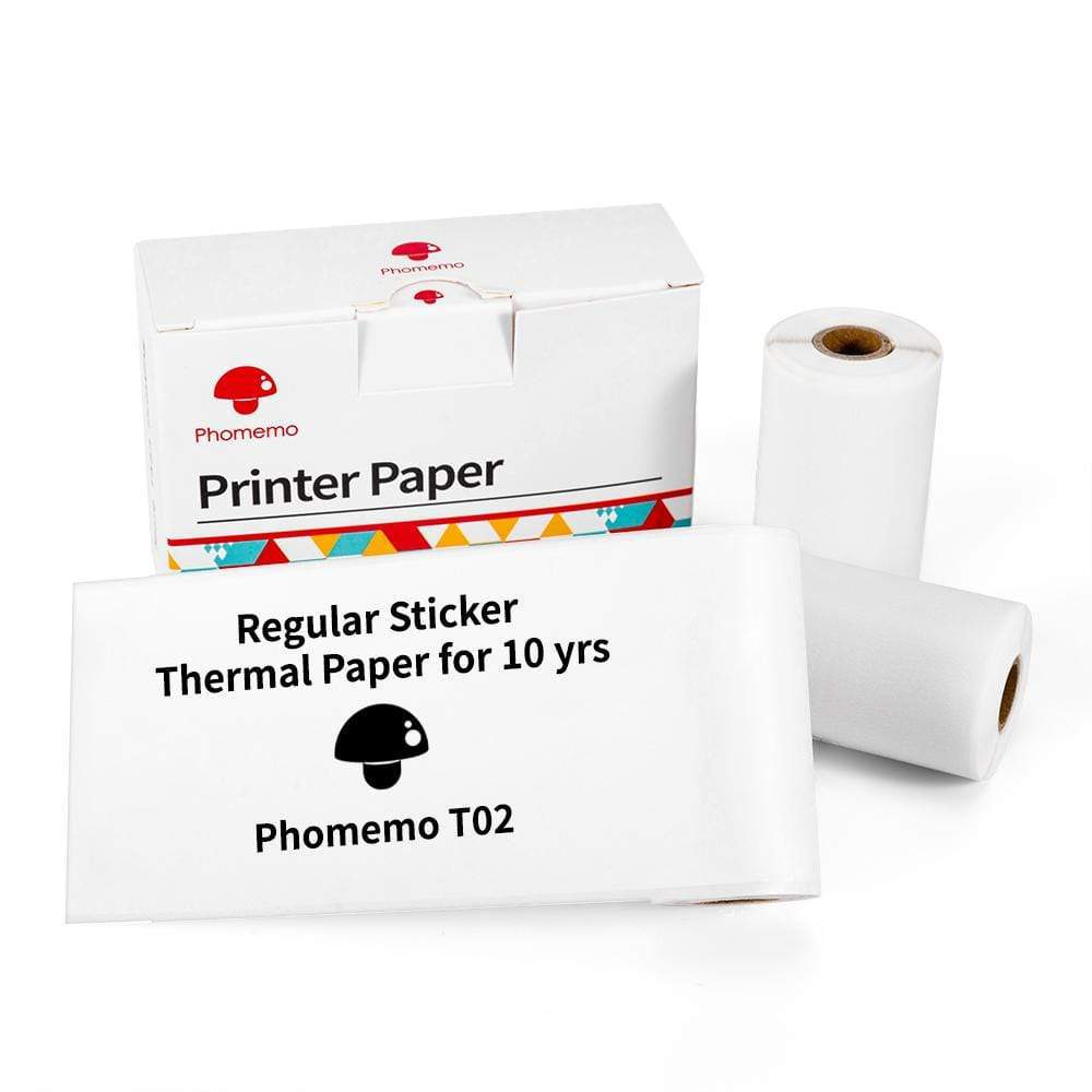 Portable Pocket Thermal Printer White Paper Rolls