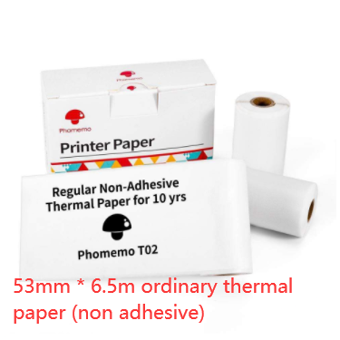 Portable Pocket Thermal Printer White Paper Rolls