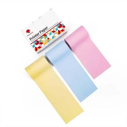 Portable Pocket Thermal Printer Colored Paper Rolls