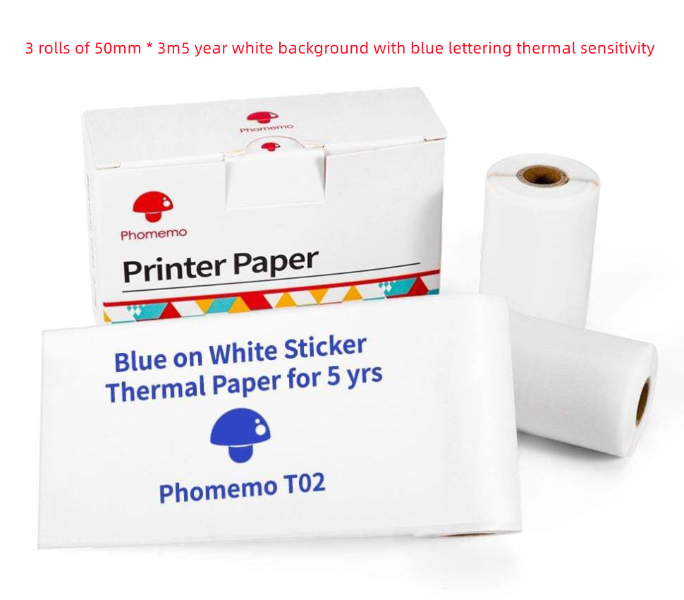 Portable Pocket Thermal Printer White Paper Rolls