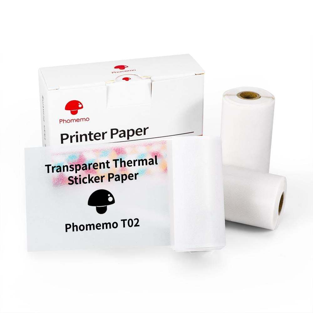 Portable Pocket Thermal Printer White Paper Rolls